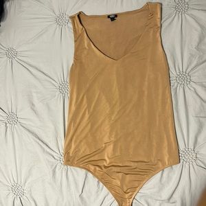 Express; beige bodysuit; size L